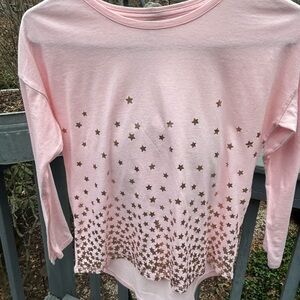Old Navy Pink Star Long Sleeve Tee
